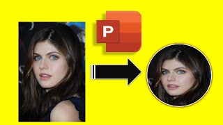 How to crop a picture in circle in PowerPoint | How to convert picture into shape in PowerPoint