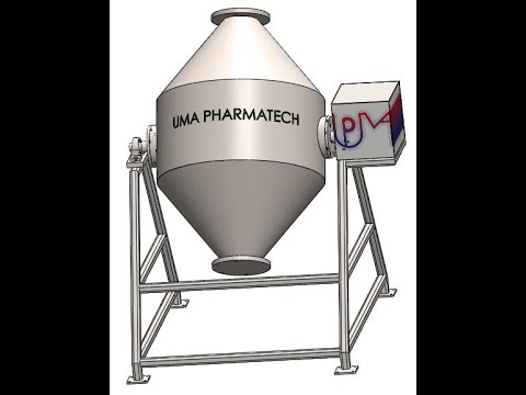 Ss double cone blender for pharma, model name/number: 073