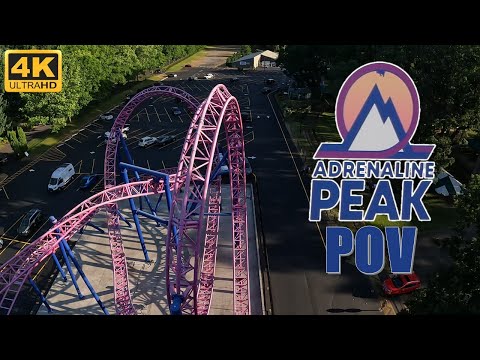 On-ride point of view of Adrenaline Peak