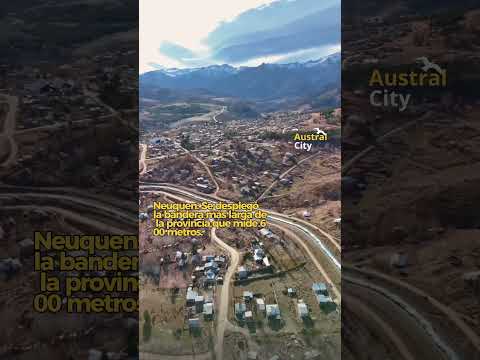 La bandera más larga de Neuquen