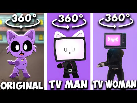 360º VR Boogie Boogie Bam Bam Dance CATNAP vs TV MAN vs TV WOMAN