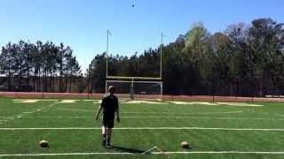 8th Grader Will Reichard easily hits a field goal from 35 yards out. #TeamSailer