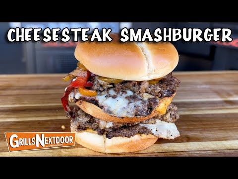 Cheesesteak Smashburger | Epic Blackstone Griddle Sandwich
