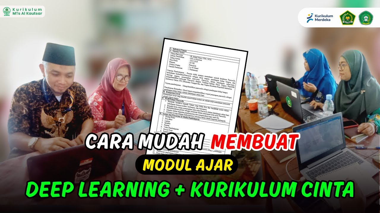 CARA BUAT MODUL AJAR DEEP LEARNING & KURIKULUM CINTA:  (hanya 10 Menit) || PASTI BISA‼️