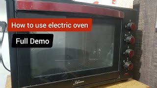 How to use electric baking oven | How to use electric oven | electric oven | How to use oven