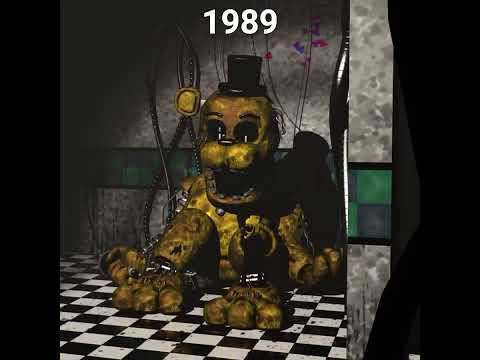 FNAF Withered Golden Freddy over the years