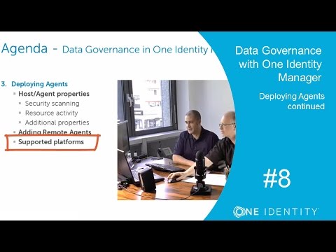 One Identity Manager | Data Governance with 1IM #8 | Deploying Agents
