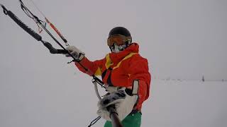 preview picture of video 'How to snowkite in Lapland? Pallas kiteweek day 1 10-Feb-2018'