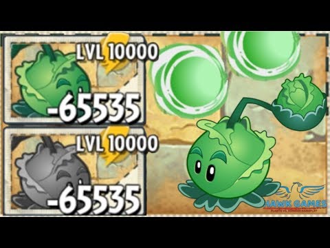 Plants vs Zombies 2 Cabbage-pult Upgraded to Level 10000 PvZ2