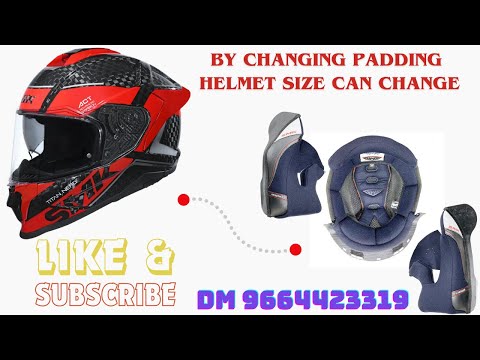 Do you know you can change the padding on the helmet and make it to any size according to your needs