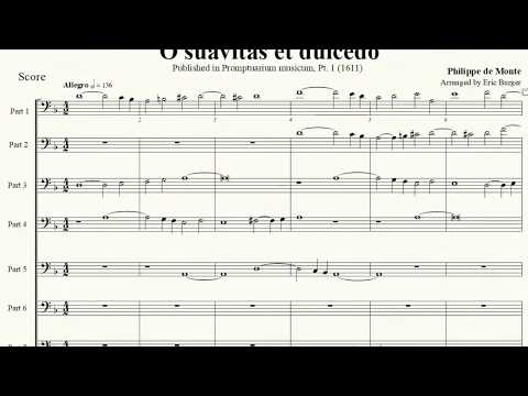 O suavitas et dulcedo - Philippe de Monte for Trombone Octet
