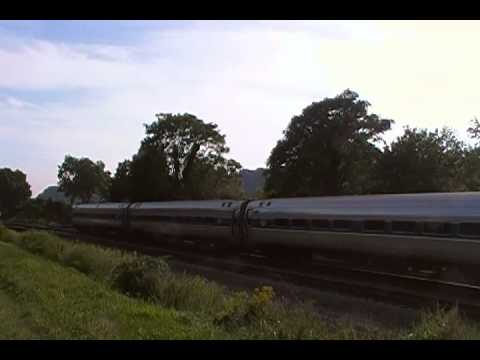 Amtrak Empire Service Train to Albany NY led by P32AC-DM 712 Poughkeepsie NY