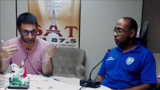 Entrevista para a Rádio SAT FM 87,5, sobre Futebol de Amputados e Fisioterapia.