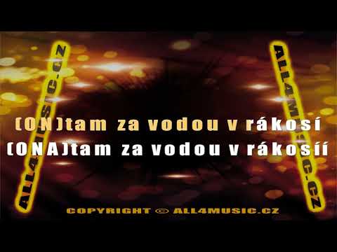 KJ0254 DUET Matuška a Pilarová-Tam za vodou v rákosí (Karaoke verze)