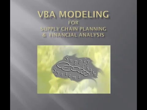 Excel VBA Lesson #6 - For Supply Chain Planning & Financial Analysis