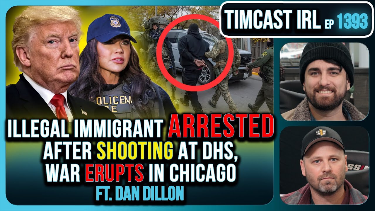 Illegal Immigrant ARRESTED After Shooting At DHS, War ERUPTS In Chicago | Timcast IRL