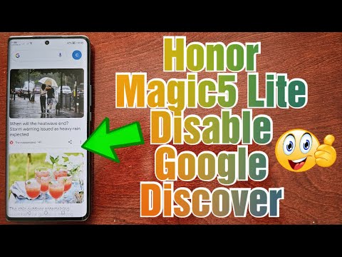 Honor Magic 5 Lite How to Disable Google Discover Feed Turn it Off Permanently When Swiping to Left