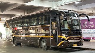 First Time In Hindi | Kerala SRTC | NavKerala| Garuda Premium| BharatBenz 1624 | Business Class Bus