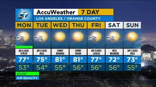 Slightly cooler temps on tap Monday for SoCal | ABC7