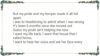 Bucky Covington - I Want My Life Back Lyrics