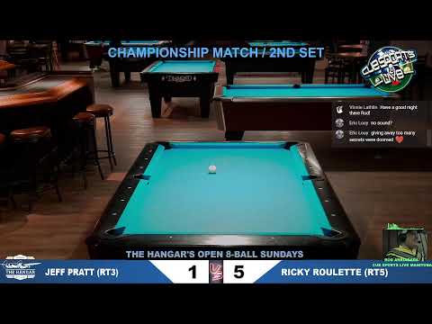 The Hangar's Open 8 Ball Sunday Tournament - Sunday March 19th, 2023