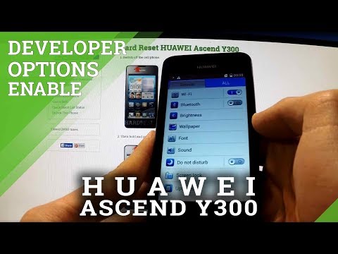 Developer Options HUAWEI Ascend Y300 - enable USB DEBUGGING