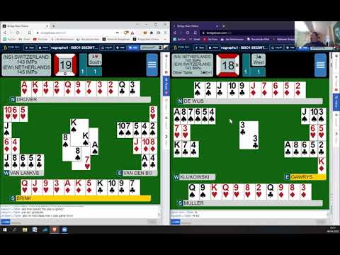 The 45th World 2021 Bridge Team Championships - Switzerland V Netherlands Final Round 6/6 - THE END!