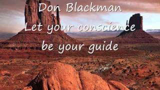 Don Blackman - Let your conscience be your guide.wmv