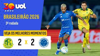 CRUZEIRO BUSCA EMPATE CONTRA O MIRASSOL, MAS SEGUE SEM VENCER NO BRASILEIRÃO; VEJA MELHORES MOMENTOS
