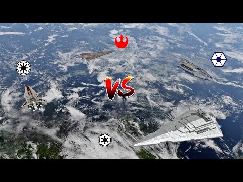 Servator vs ISD 1 vs MC80 vs Sabaoth - Star Wars: Empire At War Remake - NPC Wars