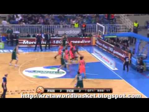 Euroleague 2010 - Top 16 - Week 4  Panathinaikos Athens - Regal Barcelona 67-70 thriller finale PAO