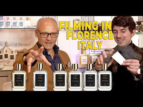 8 FLORENTINE CLASSIC PERFUMES FROM PROFUMO di FIRENZE - FILMING IN THE FLORENCE BOUTIQUE