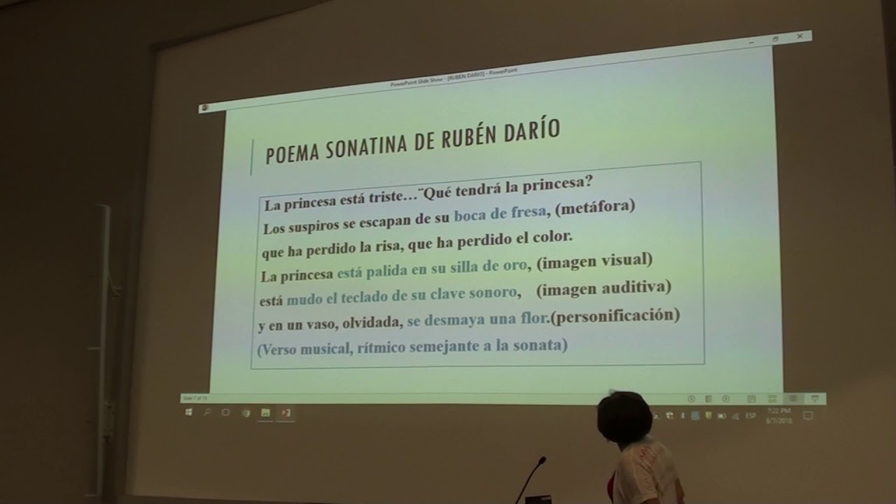 Analisis del poema Sonatina de Ruben Dario