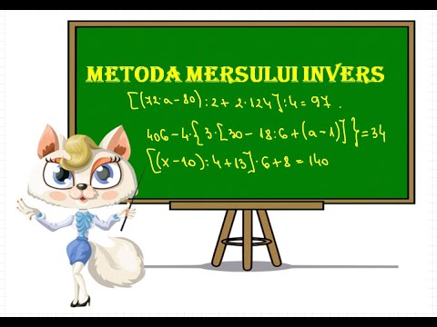 Metoda mersului invers - Exercitii si Probleme