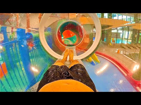Mini Water Slide Rides at Aquapark Międzyzdroje