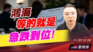鴻海等的就是急跌到位！｜台股攻略｜劉烱德 (圖)
