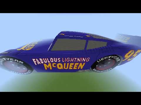 Minecraft Disney Pixar Cars Mega Build - Fabulous Lightning McQueen