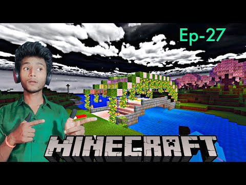 AiroAmitYt - Minecraft me Real wali water Bridge 🤩|| Minecraft PE survival Ep-27 ||