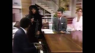 Donna Summer - No More Tears (Enough is Enough) Acoustic Piano clip (Kathie and Regis, 1989)