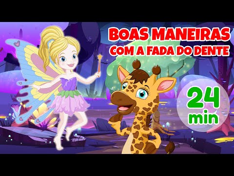Boas Maneiras com a Fada do Dente - Higiene Bucal - Giramille 24 min | Desenho Animado Musical