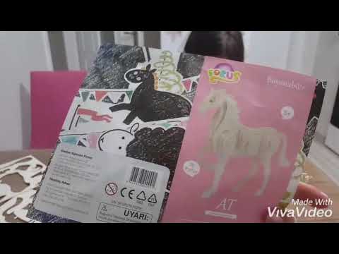 Собираем 3D пазл - лошадка