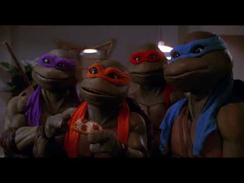 Teenage Mutant Ninja Turtles II (1991) - Ninja Pizza Scene (HD)