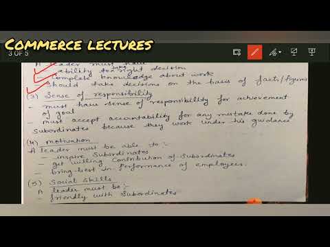 leadership characteristics of leadership business organisation and management b com bba