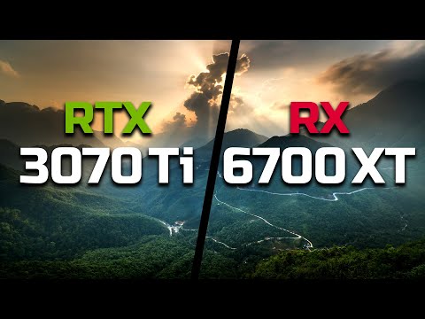 RTX 3070 Ti vs RX 6700 XT - Test in 9 Games