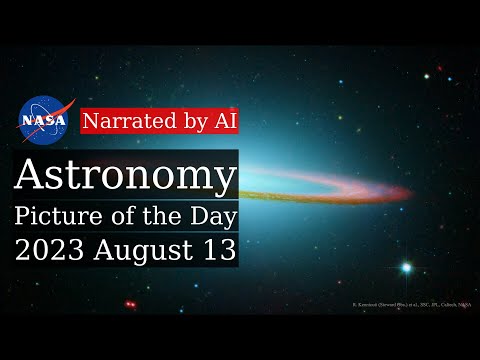 APOD: 2023-08-13 - The Sombrero Galaxy in Infrared (Narrated by Brian)