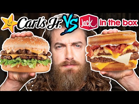 Carl's Jr. vs. Jack In The Box Taste Test | FOOD FEUDS
