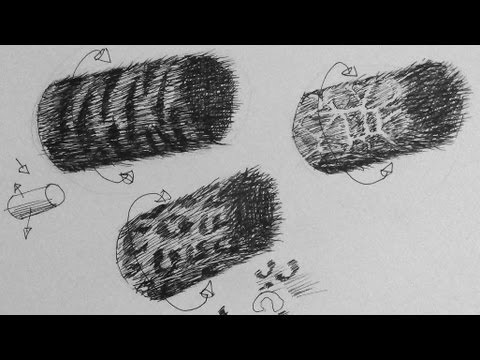 Pen Ink Drawing Tutorial | How to create animal fur patterns