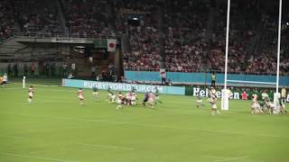 日本逆転トライの瞬間 アイルランド戦 in エコパ ラグビーワールドカップ2019