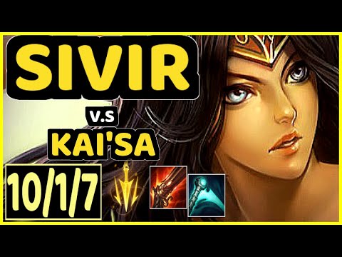 SEDRION (SIVIR) vs KAI'SA - 10/1/7 KDA BOTTOM ADC GAMEPLAY - EUW Ranked GRANDMASTER
