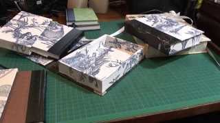 notebooks, slipcases, drop spine boxes